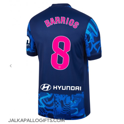 Atletico Madrid Pablo Barrios #8 Kolmaspaita 2024-25 Lyhythihainen